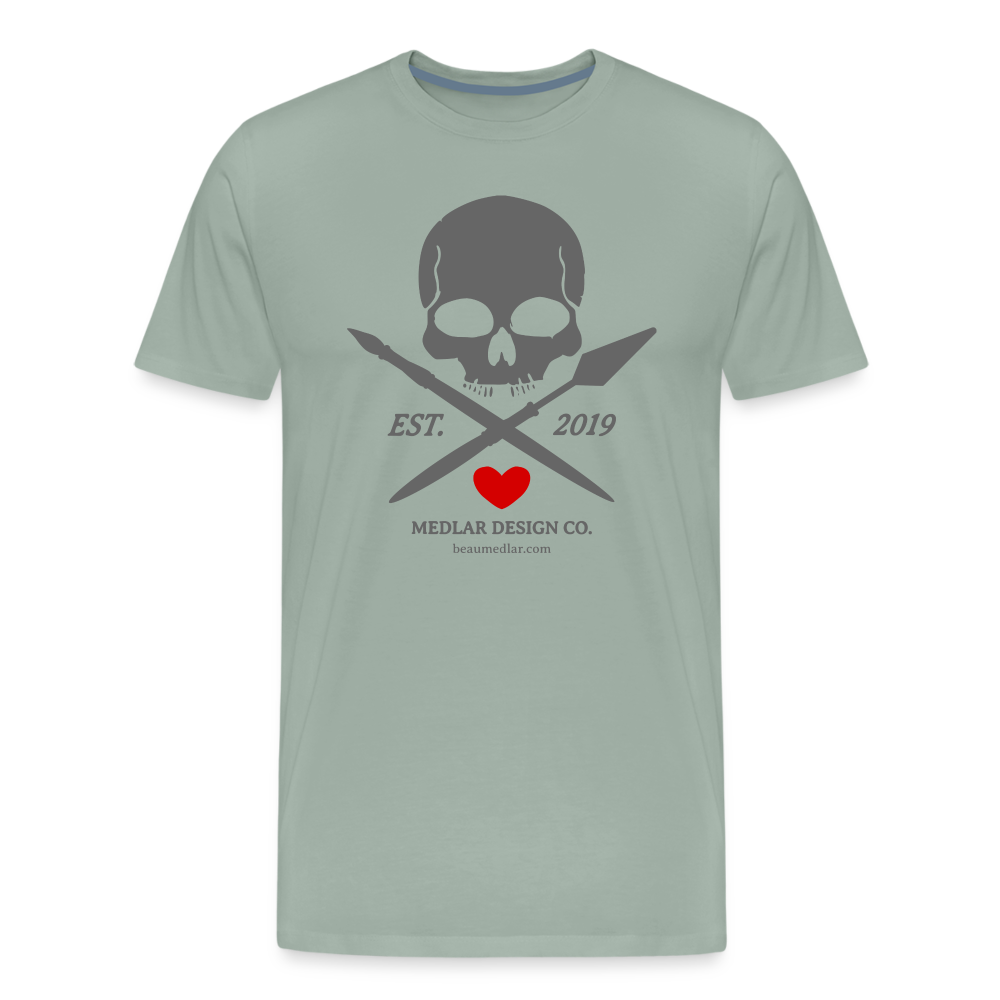 MEDLAR DESIGN CO. Premium T-Shirt - steel green