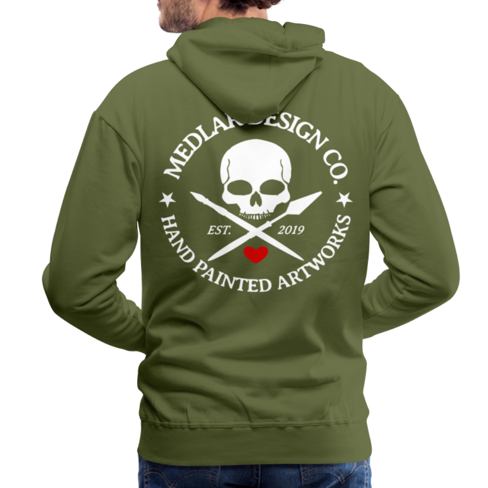 Men’s Premium MEDLAR DESIGN CO. Hoodie - olive green