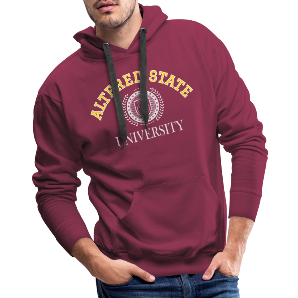 Men’s Premium ALTERED STATE UNIVERSITY Hoodie - burgundy