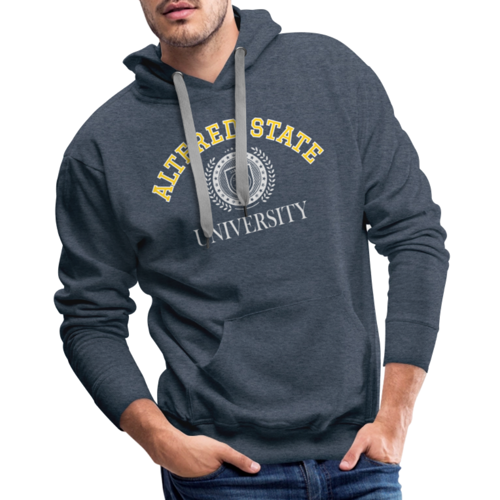 Men’s Premium ALTERED STATE UNIVERSITY Hoodie - heather denim