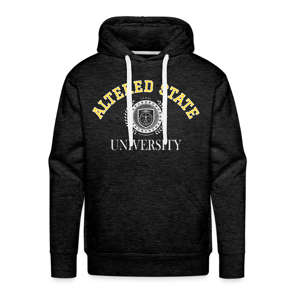 Men’s Premium ALTERED STATE UNIVERSITY Hoodie - charcoal grey