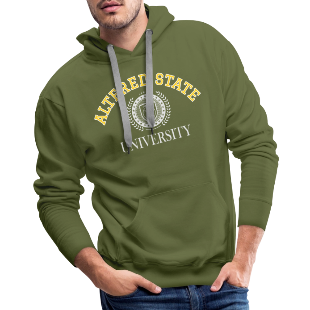 Men’s Premium ALTERED STATE UNIVERSITY Hoodie - olive green