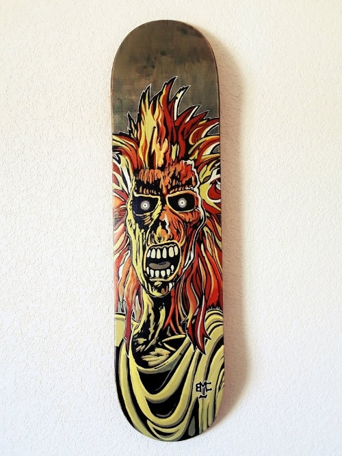 Hand Painted EDDIE Skateboard Deck